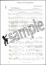 1st sample page from Bone of Contention for Trombone Bass Clef by Derek Bourgeois