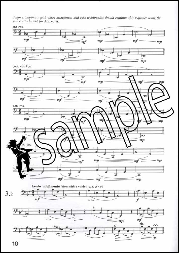 2nd sample page from How Trombonists Do It Bass Clef