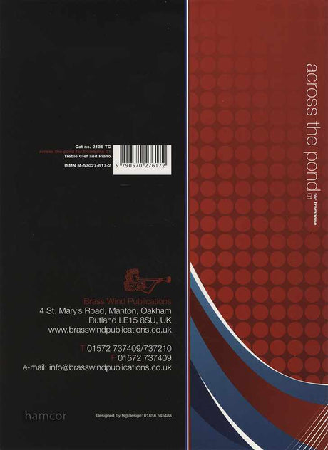 back cover of Across the Pond 1 for Trombone Treble Clef Book Only by Jim McMillen