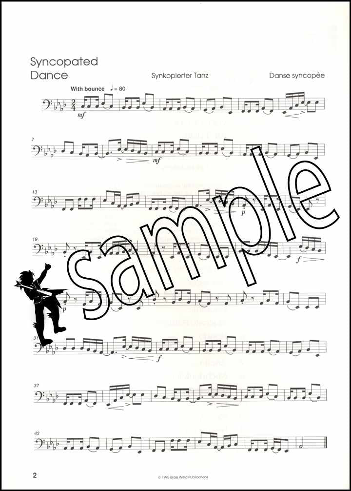 1st sample page from Featuring Melody Studies for Tuba Bass Clef by Peter Lawrance