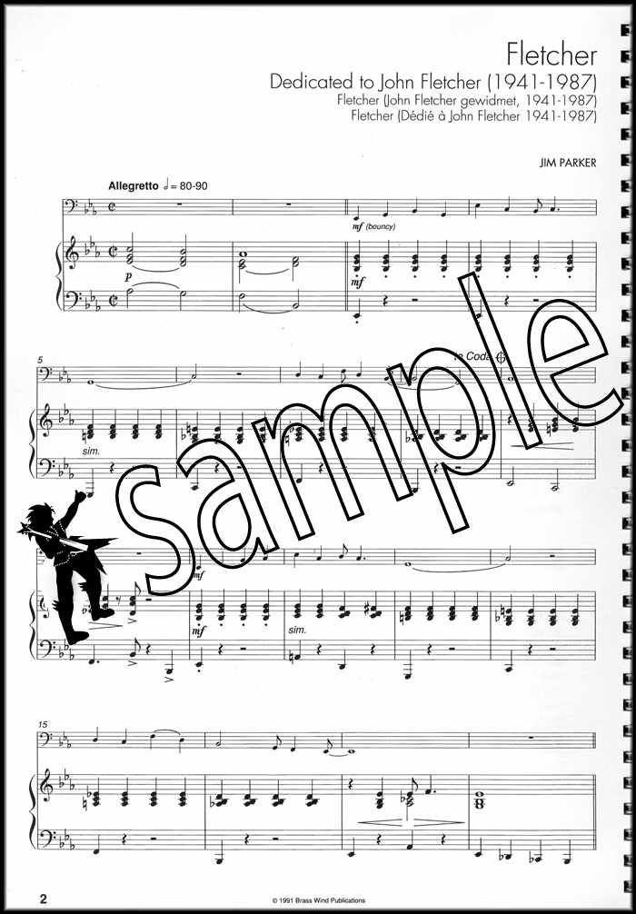1st sample page from Top Line Album for Eb Bass/Tuba Treble Clef