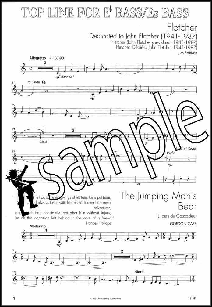 2nd sample page from Top Line Album for Eb Bass/Tuba Treble Clef