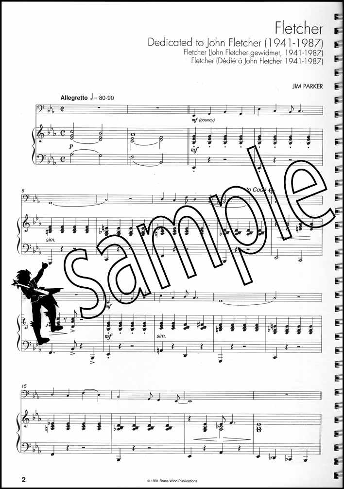 2nd sample page from Top Line Album for Eb Bass/Tuba Bass Clef