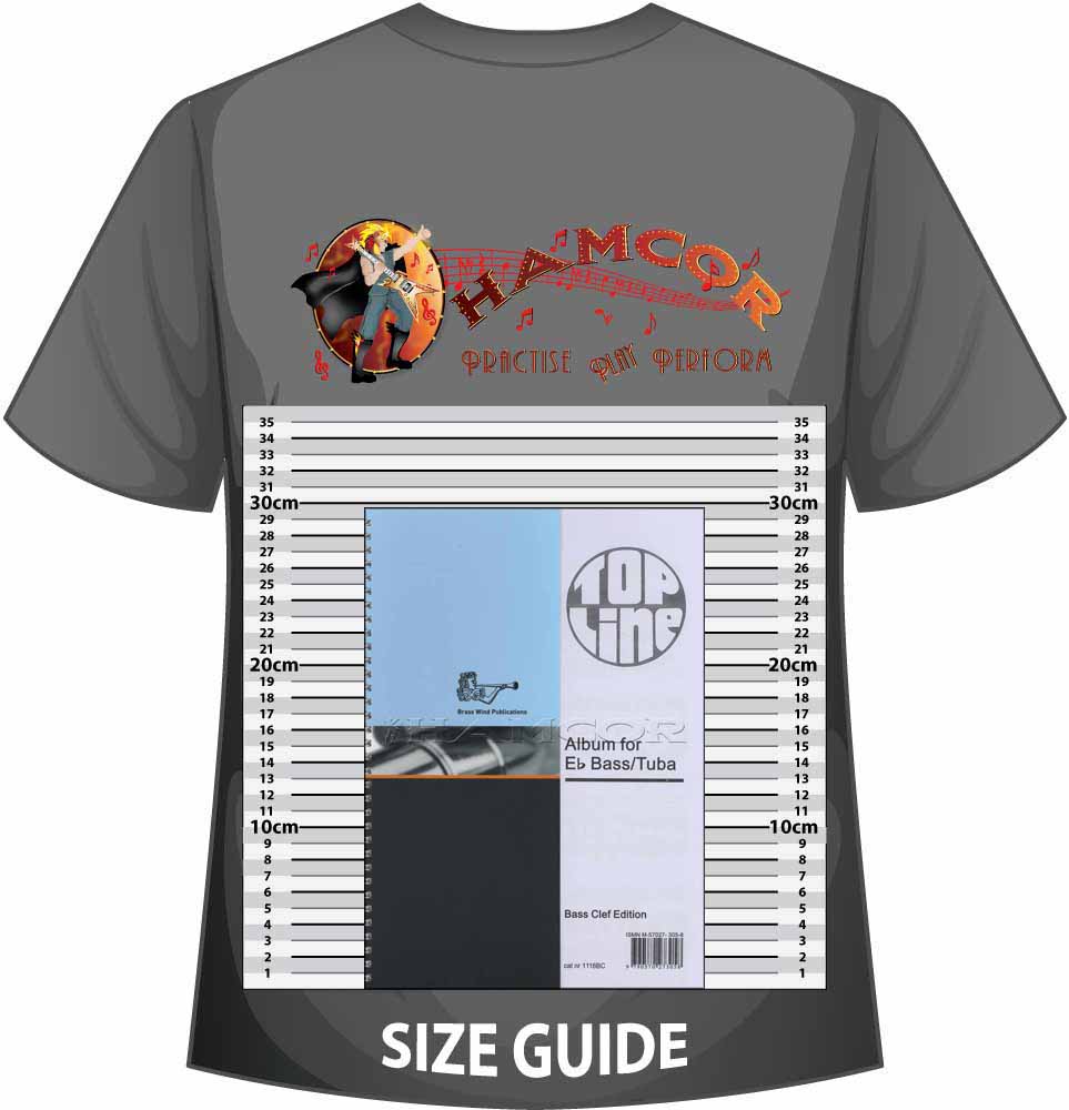 front cover of Top Line Album for Eb Bass/Tuba Bass Clef on a size guide