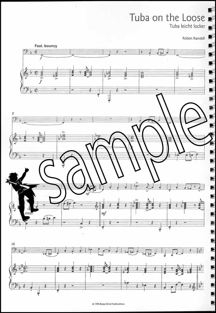 3rd sample page from From Vivaldi to Fats Waller for Tuba Treble Clef