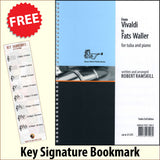 front cover of From Vivaldi to Fats Waller for Tuba Treble Clef together with free Treble Clef bookmark