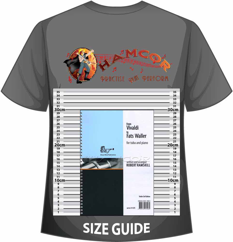 front cover of From Vivaldi to Fats Waller for Tuba Treble Clef on a size guide