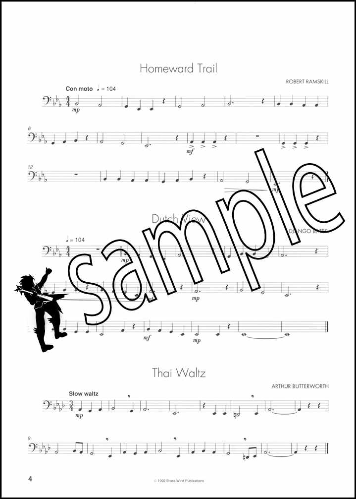 2nd sample page from Keynotes Album for Eb Bass/Tuba Bass Clef