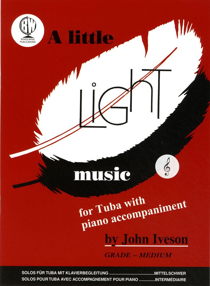 front cover of A Little Light Music for Tuba Treble Clef by John Iveson