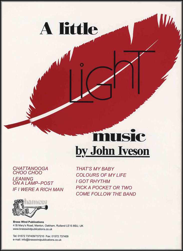 back cover of A Little Light Music for Tuba Treble Clef by John Iveson