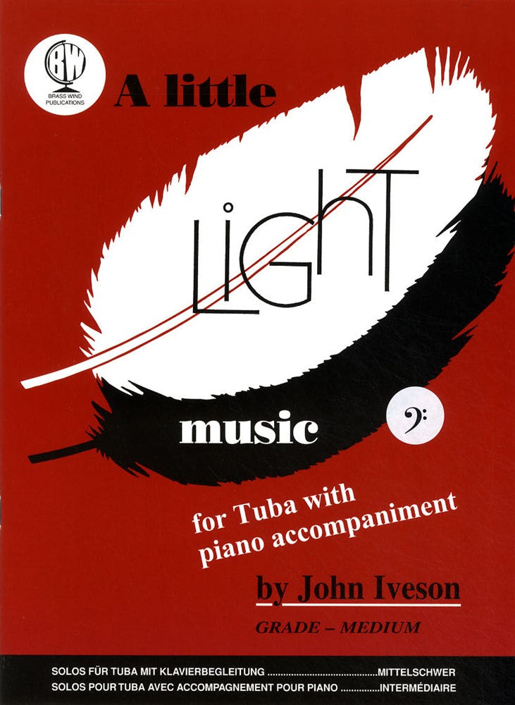 front cover of A Little Light Music for Tuba Bass Clef by John Iveson