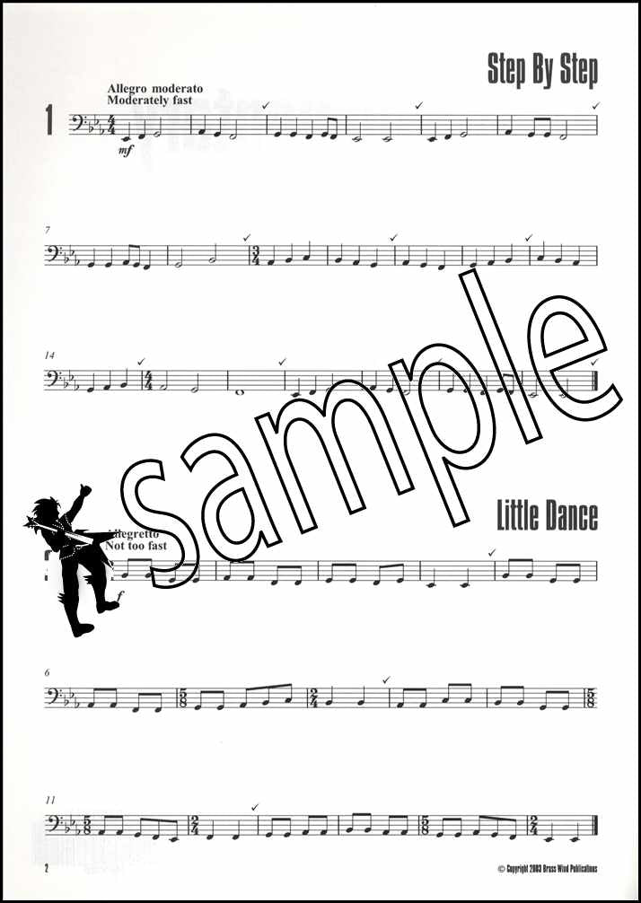 1st sample page from 20 Supplementary Tunes for Tuba Bass Clef by Edward Gregson