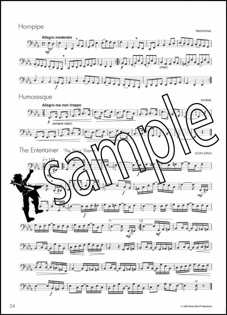 3rd sample page from Winners Galore for Tuba Bass Clef Book Only