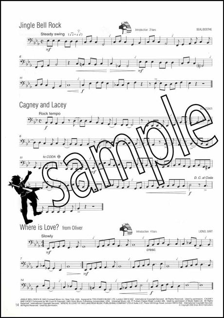 2nd sample page from Easy Winners for Tuba Bass Clef Book/CD