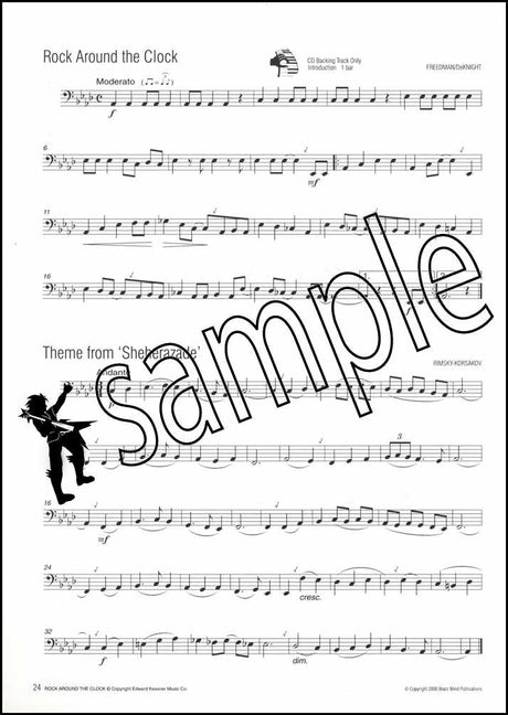 3rd sample page from Easy Winners for Tuba Bass Clef Book/CD