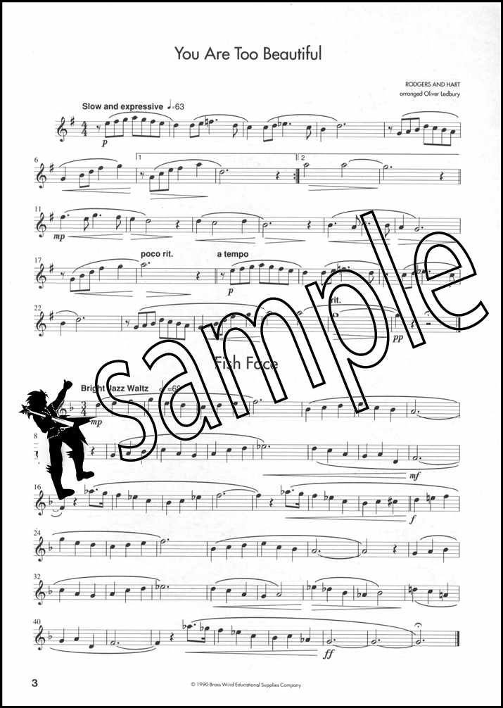 2nd sample page from All Jazzed Up for Alto Saxophone by Oliver Ledbury