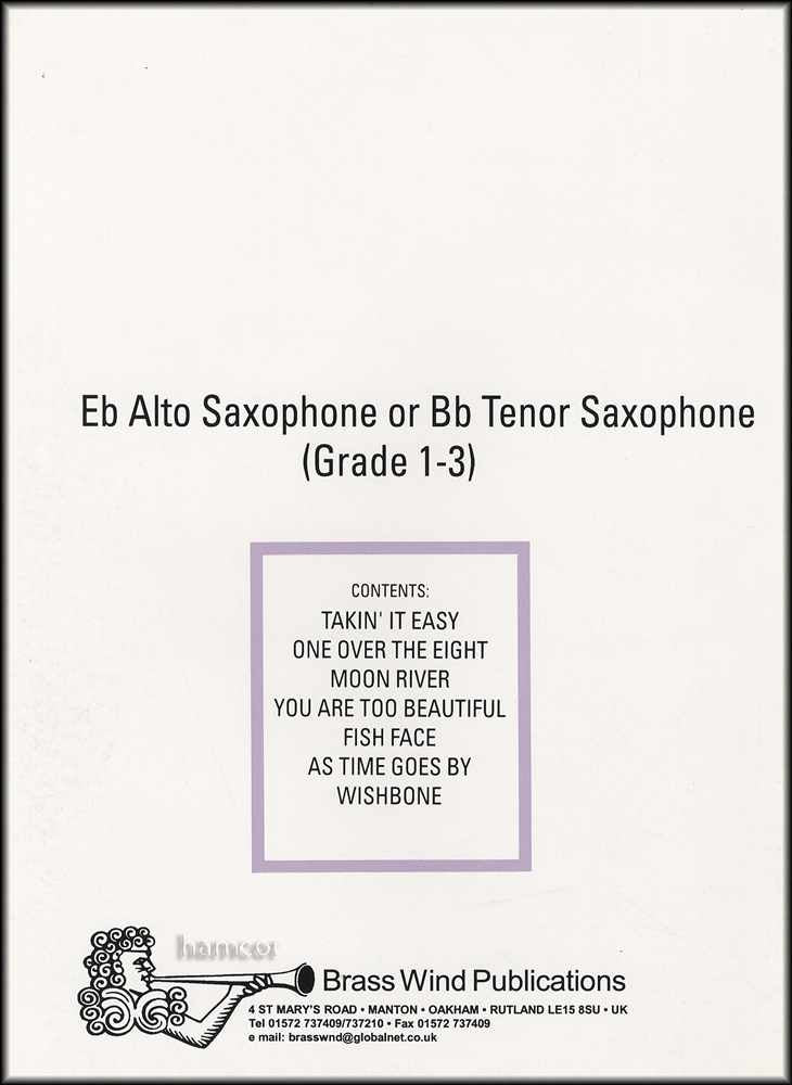 back cover of All Jazzed Up for Alto Saxophone by Oliver Ledbury
