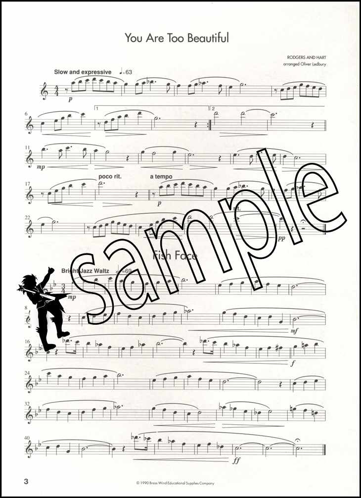 2nd sample page from All Jazzed Up for Tenor Saxophone by Oliver Ledbury