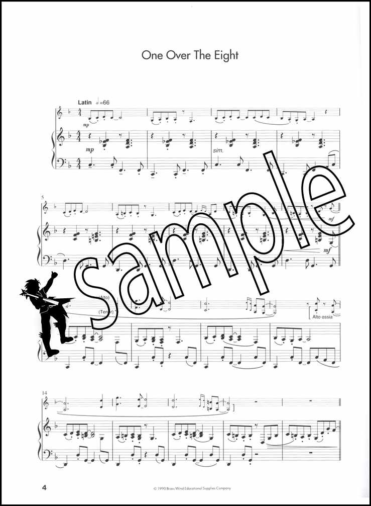 3rd sample page from All Jazzed Up for Tenor Saxophone by Oliver Ledbury