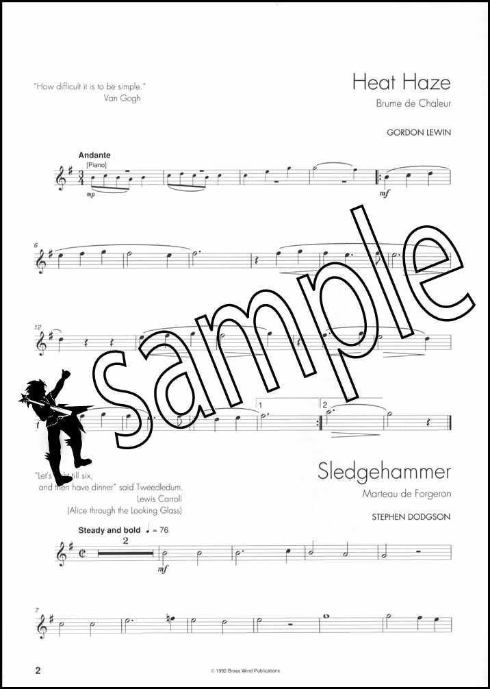 1st sample page from Up Front Album for Alto Saxophone