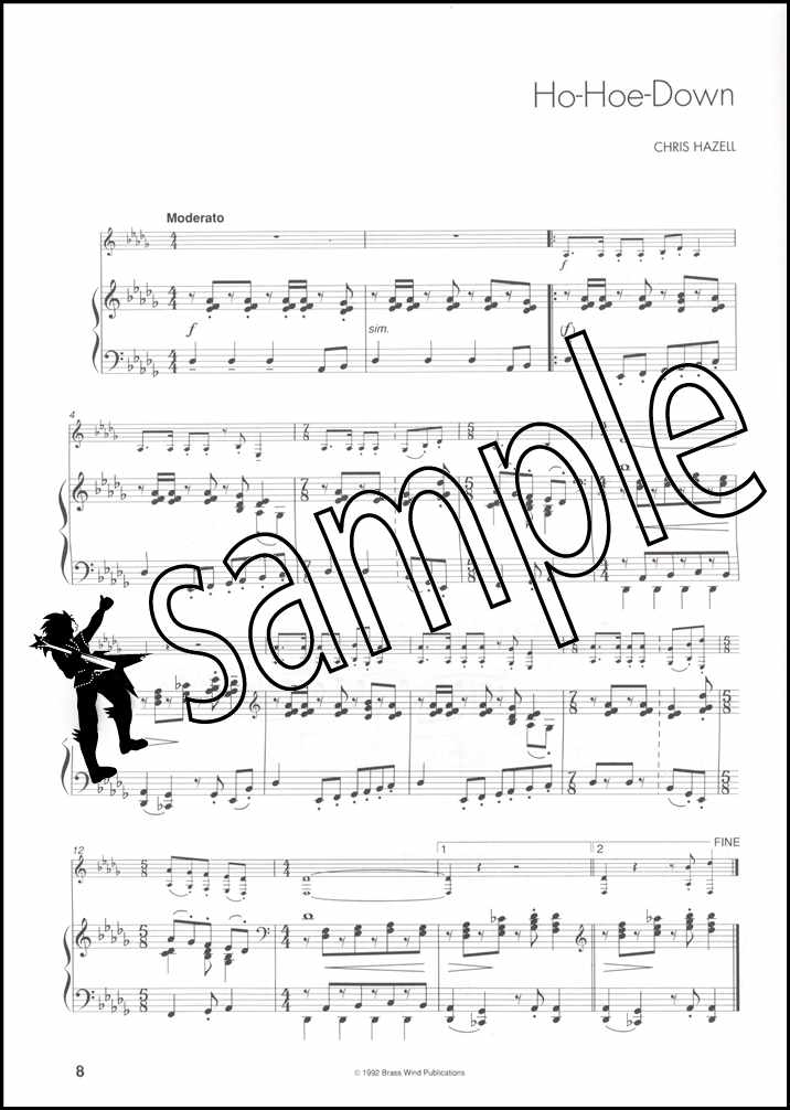 3rd sample page from Up Front Album for Alto Saxophone