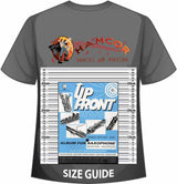 front cover of Up Front Album for Alto Saxophone on a size guide