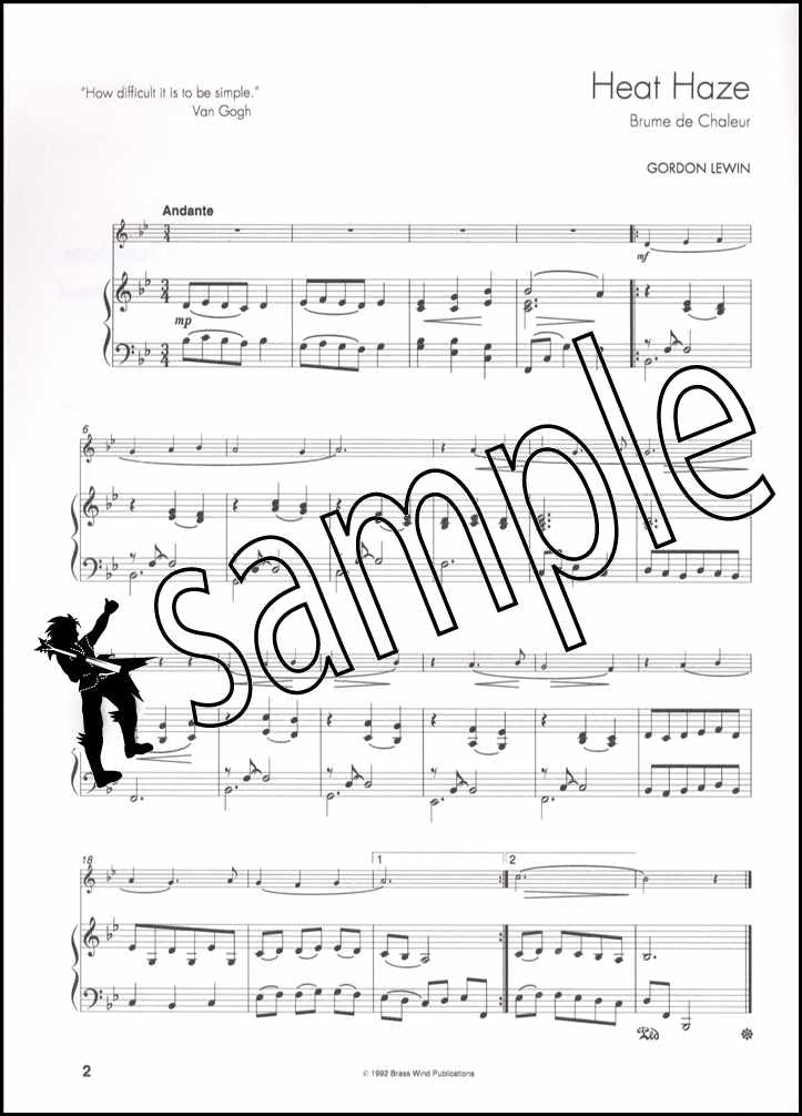3rd sample page from Up Front Album for Tenor Saxophone