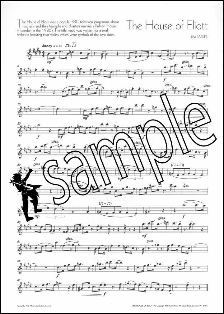 2nd sample page from The Music of Jim Parker for Alto Saxophone