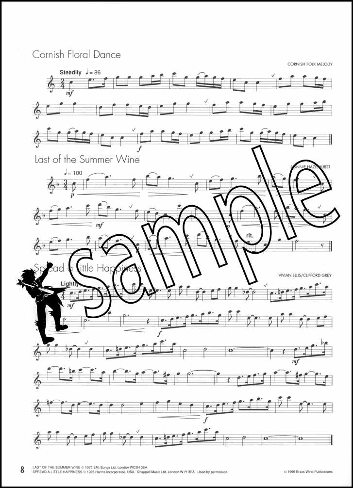 2nd sample page from Winners Galore for Saxophone