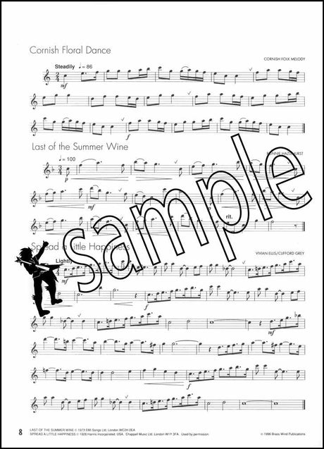 2nd sample page from Winners Galore for Saxophone