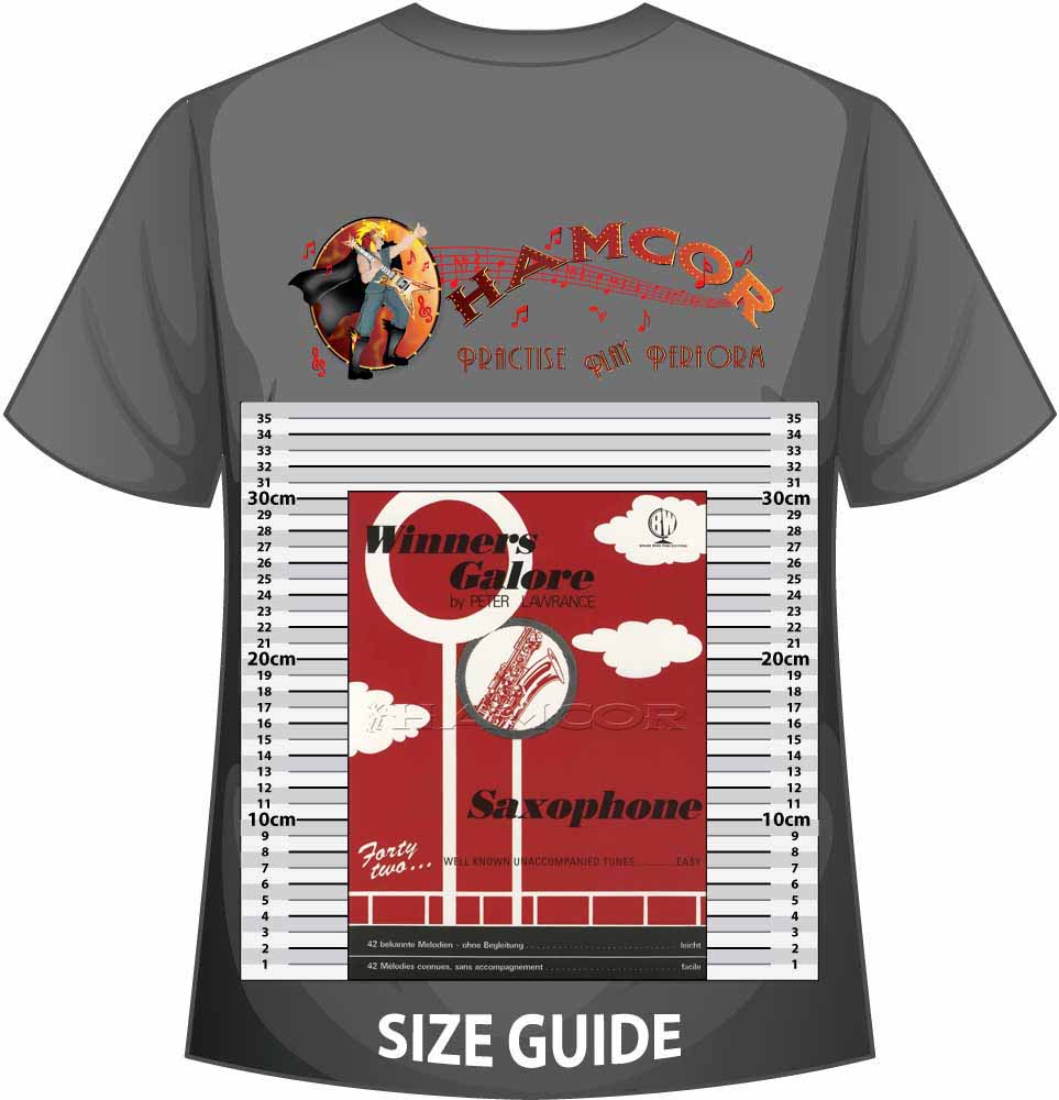 front cover of Winners Galore for Saxophone on a size guide