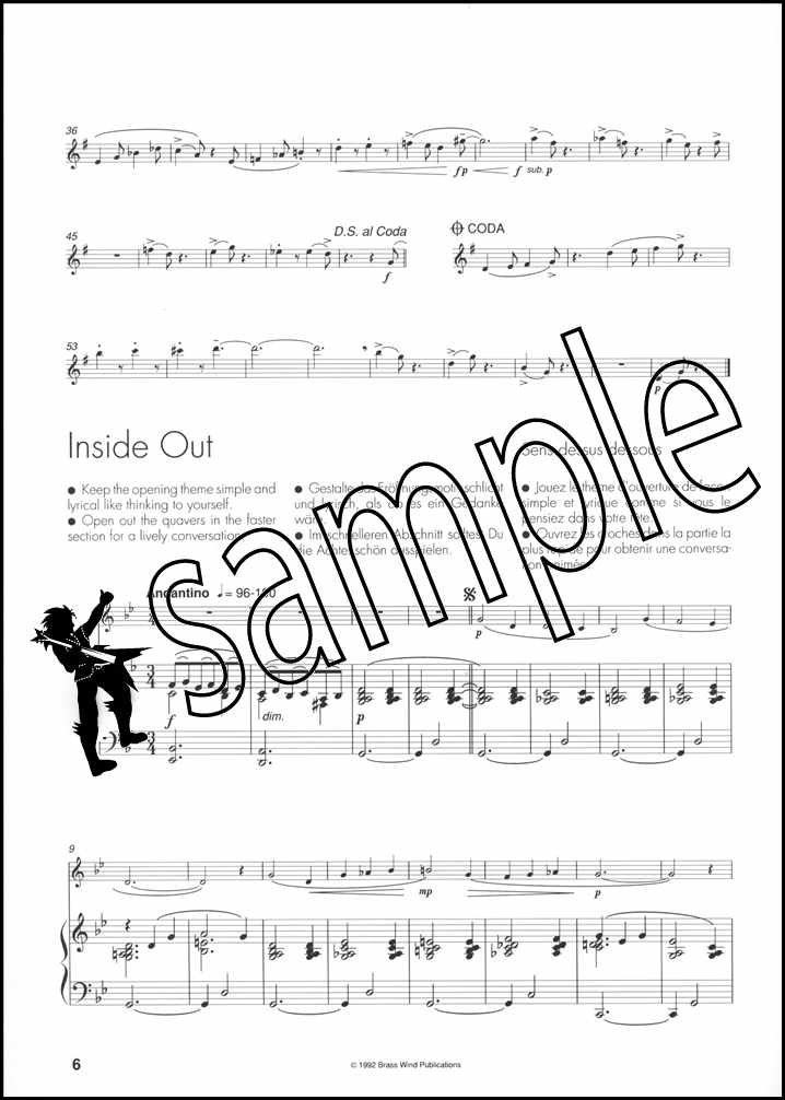 3rd sample page from Mambo Merengue for Tenor Saxophone by Robin Grant