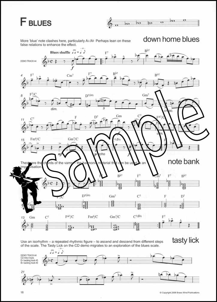 3rd sample page from Modal Workout 01 for Alto Saxophone Book/CD by Jeffery Wilson