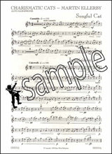 1st sample page from Charismatic Cats for Alto Saxophone by Martin Ellerby