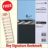 front cover of Easy Winners for Clarinet Book/CD together with free Treble Clef bookmark