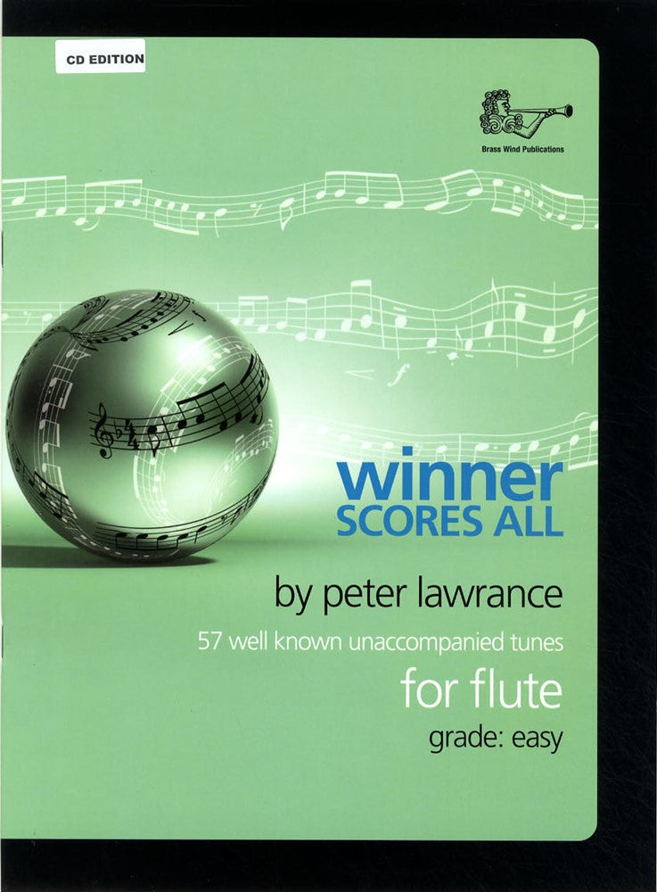 front cover of Winner Scores All Flute Book/CD