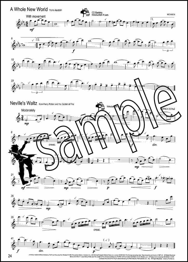 3rd sample page from Winner Scores All Flute Book/CD