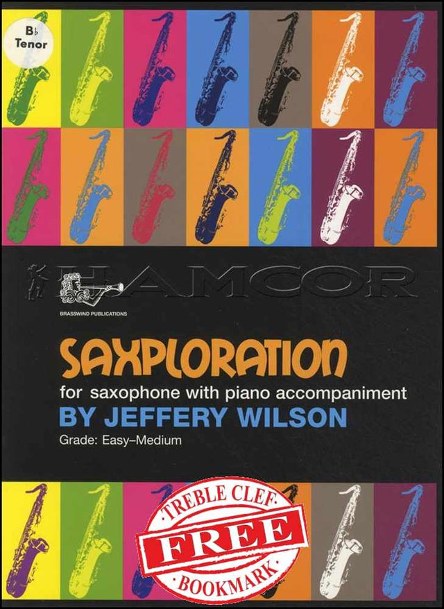 front cover of Saxploration for Tenor Saxophone by Jeffery Wilson