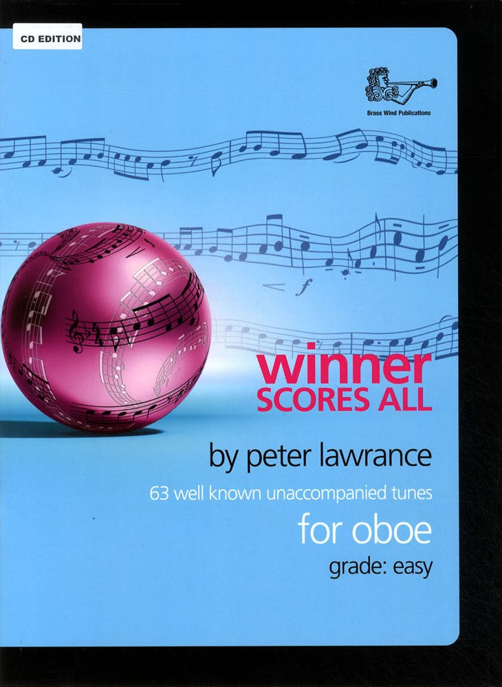 front cover of Winner Scores All Oboe Book/CD