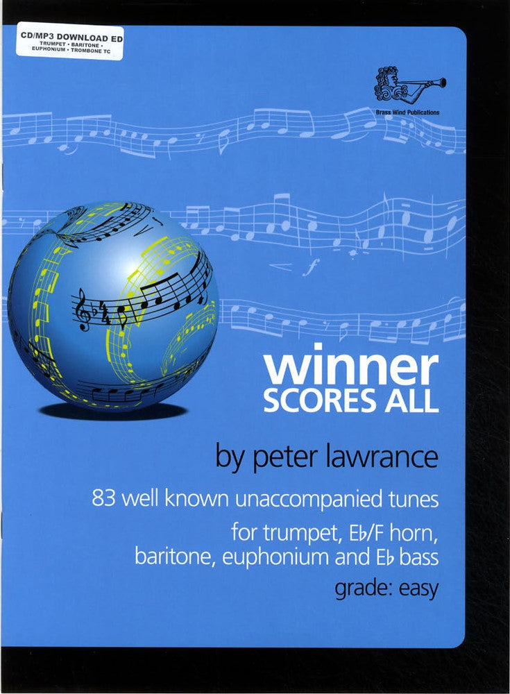front cover of Winner Scores All Trumpet Euphonium Trombone Book/CD