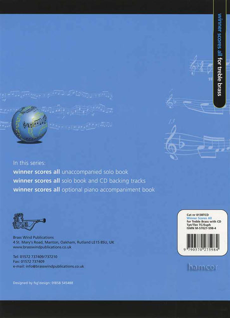 back cover of Winner Scores All Trumpet Euphonium Trombone Book/CD