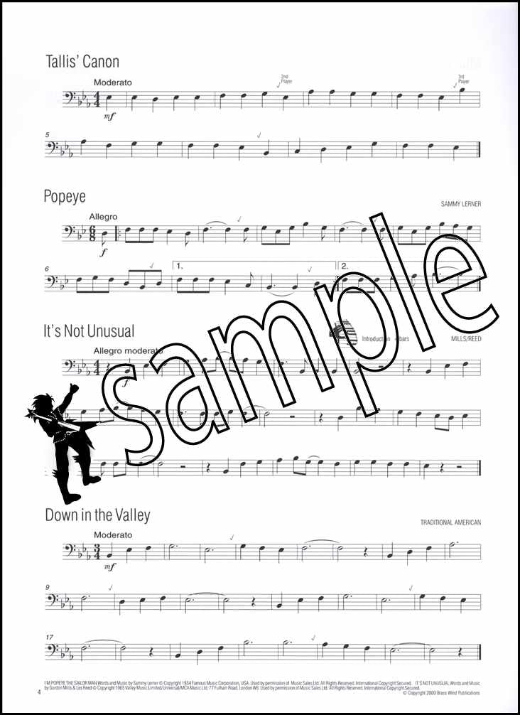1st sample page from Easy Winners for Trombone Bass Clef Book/CD
