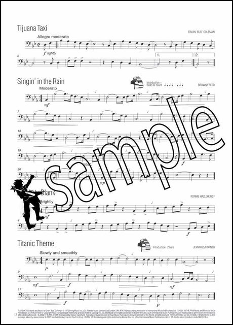 2nd sample page from Easy Winners for Trombone Bass Clef Book/CD