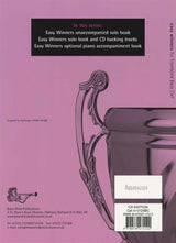 back cover of Easy Winners for Trombone Bass Clef Book/CD