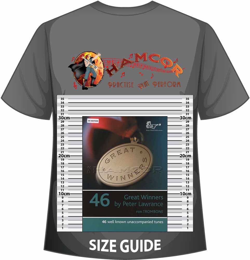 front cover of Great Winners Trombone Bass Clef Book/CD on a size guide
