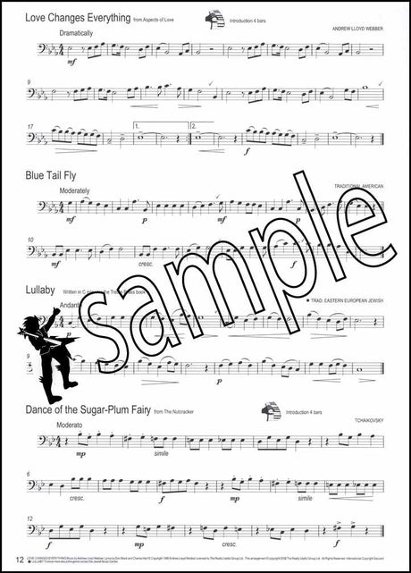2nd sample page from Winner Scores All Trombone Bass Clef Book/CD