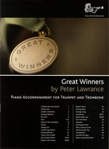 front cover of Great Winners Piano Accompaniment for Trumpet Trombone
