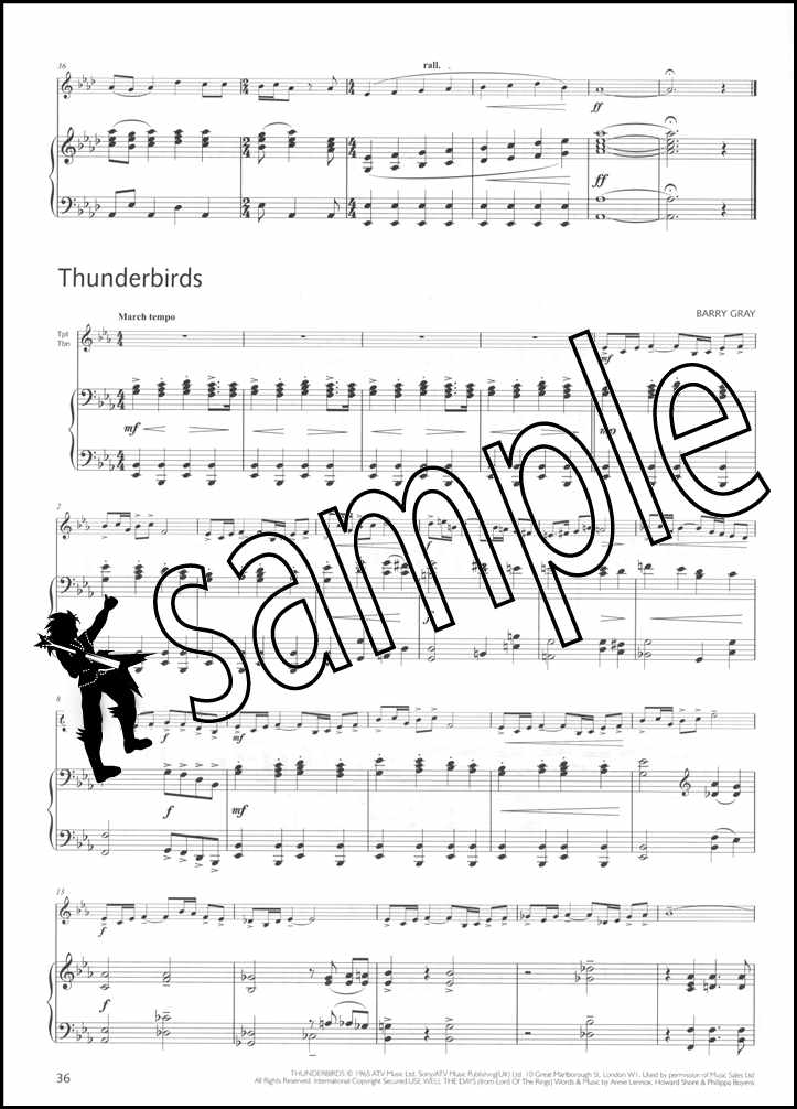 3rd sample page from Great Winners Piano Accompaniment for Trumpet Trombone