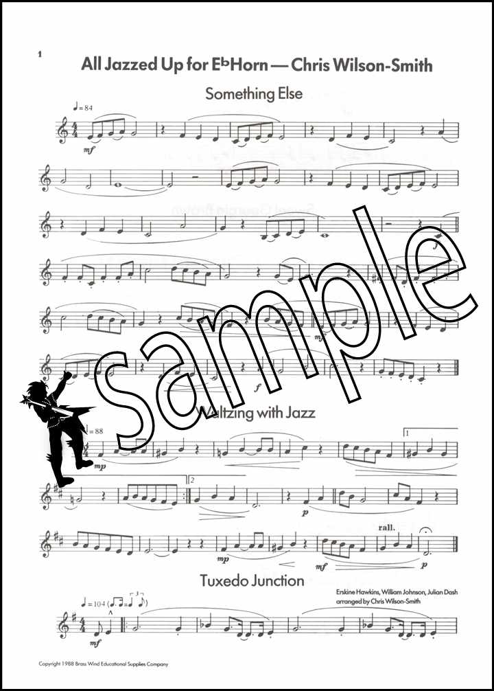 1st sample page from All Jazzed Up for Eb Horn