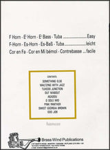 back cover of All Jazzed Up for Eb Tuba Bass Clef